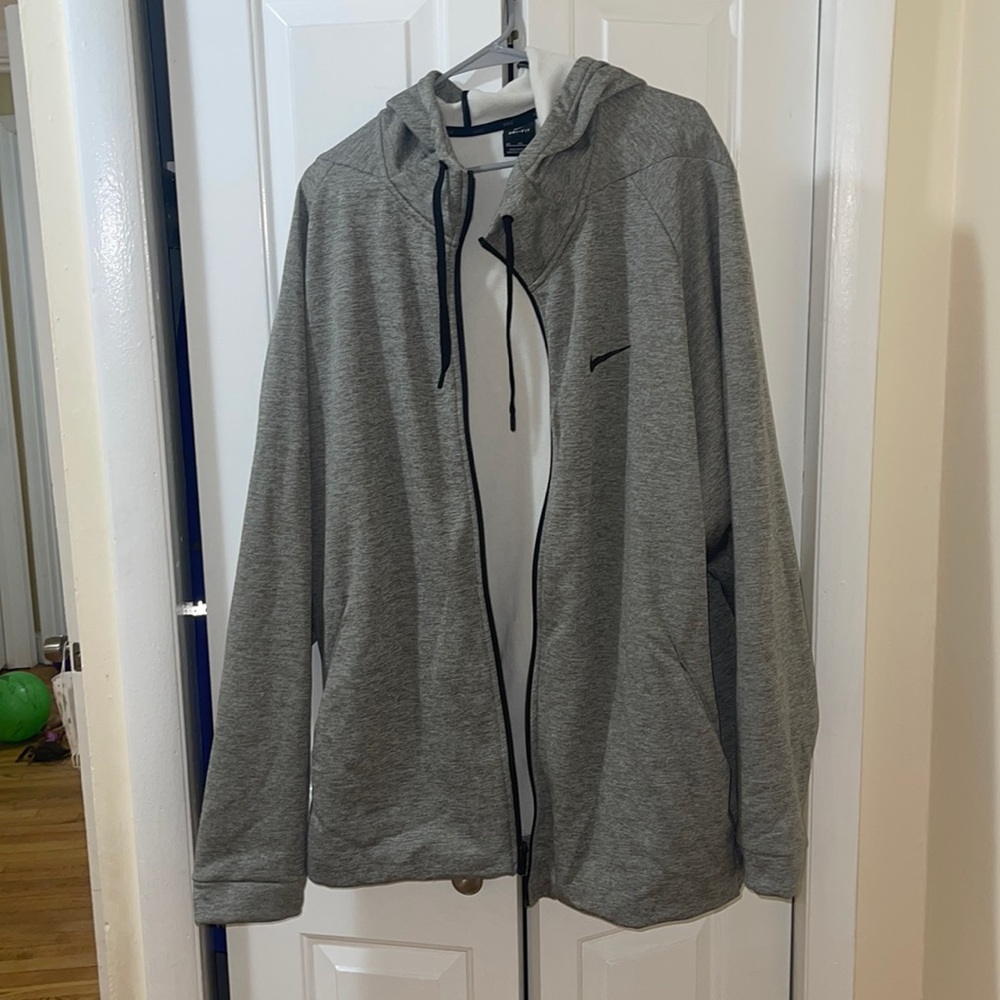 Grey Nike Dri-Fit Hoodie